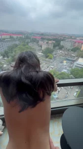 远眺紫禁城北京落地窗大战极品身材小空姐